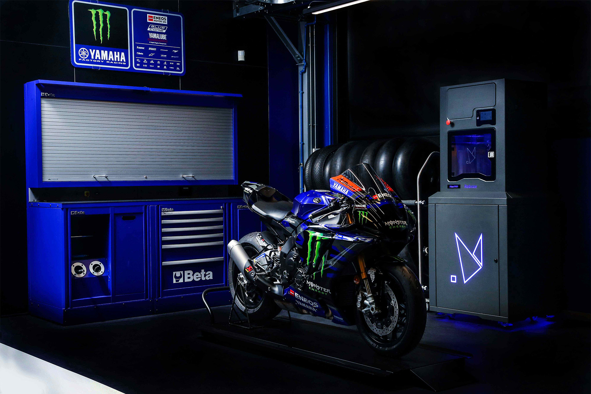 Roboze Is Official Partner Of The Monster Energy Yamaha Motogp Team