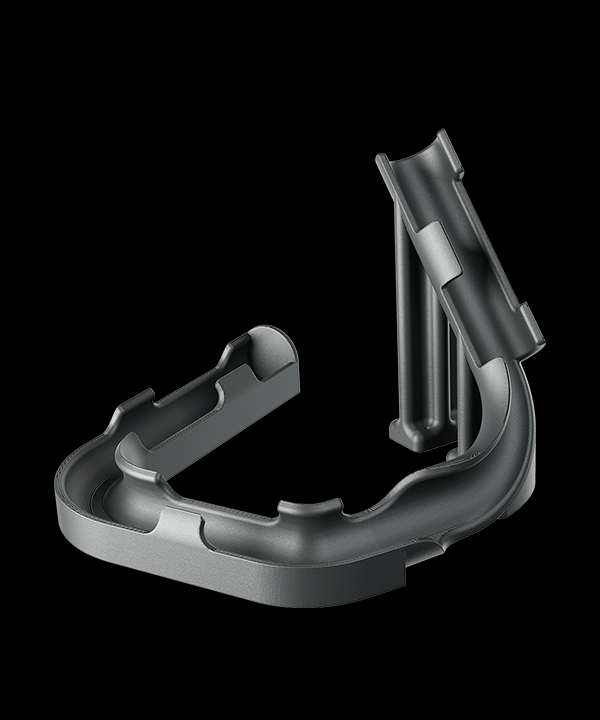 Stampo 3D per la termoformatura di tubi stampato in ToolingX CF